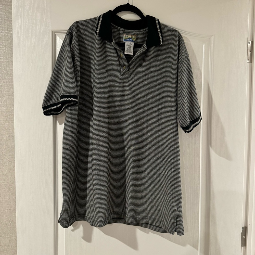 Vintage Men’s XL Striped Polo Shirt Big Creek Clothing Co